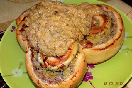 Мясные мини-рулетики под овощным соусом: шаг 5