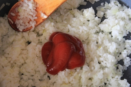 Японский омлет с рисом - rilakkuma omurice. омурайсу : шаг 3
