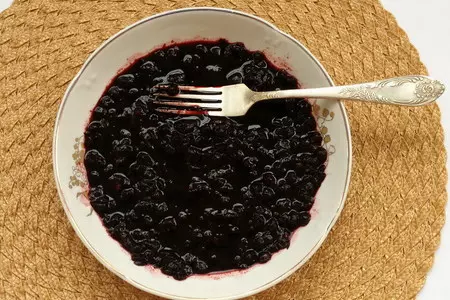 Постный черничный мусс: шаг 2