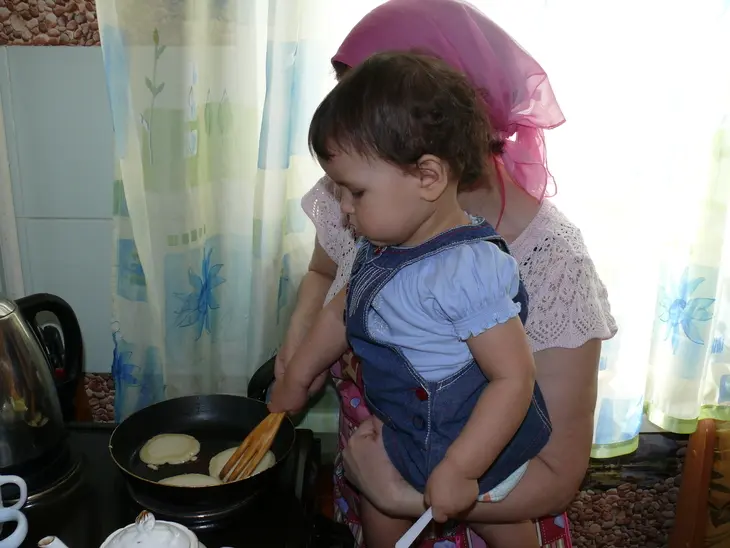 Бабушкины блинчики для внученьки сони.: шаг 3