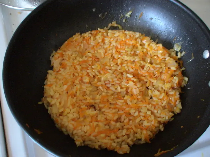 Пивной рис с запеченной рыбкой: шаг 6
