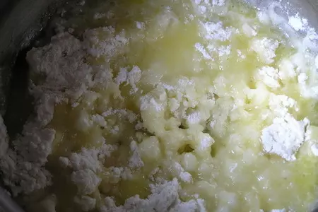Картофельные эклеры с творожным сыром, рисом, овощами и зеленью: шаг 4