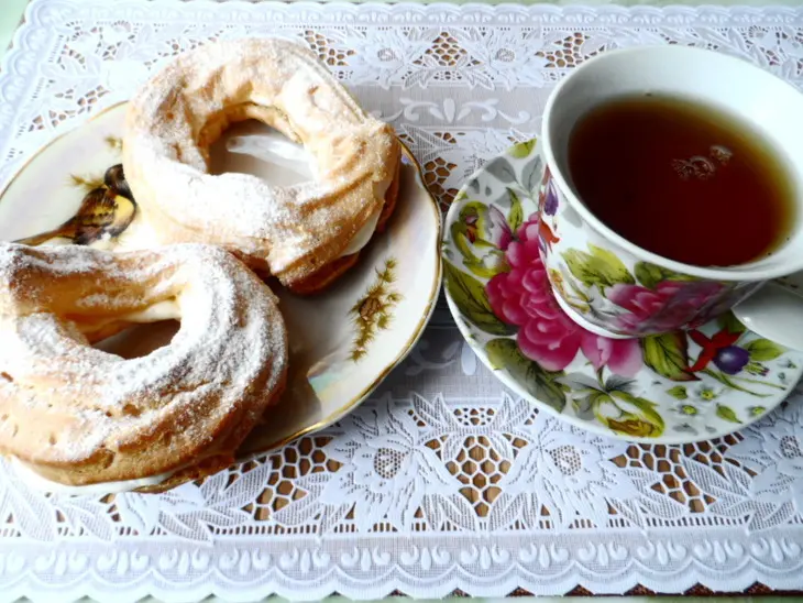Заварные кольца к чаю: шаг 10