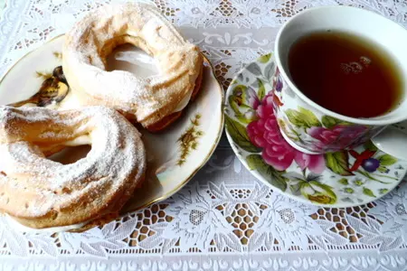 Заварные кольца к чаю: шаг 10