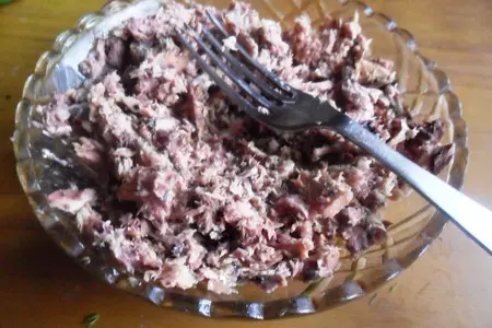 Открытый пирог с рисом и тунцом: шаг 3