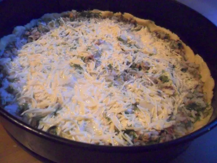 Открытый пирог с рисом и тунцом: шаг 9