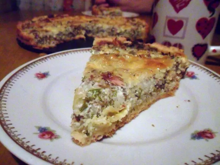 Открытый пирог с рисом и тунцом: шаг 11