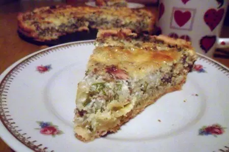Открытый пирог с рисом и тунцом: шаг 11