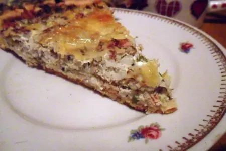 Открытый пирог с рисом и тунцом: шаг 12