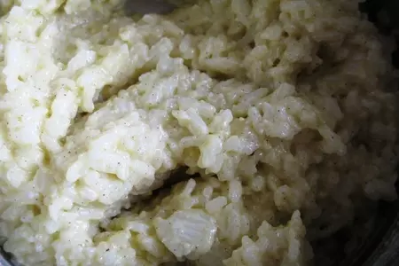 Рисовый завтрак с грушей  под кокосовым суфле: шаг 2