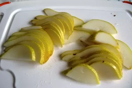 Рисовый завтрак с грушей  под кокосовым суфле: шаг 3