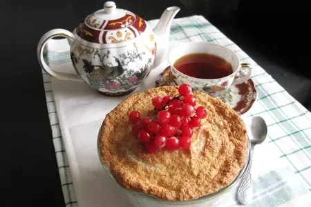 Рисовый завтрак с грушей  под кокосовым суфле: шаг 9