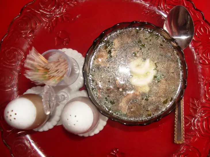 Суп с шампиньонами и диким рисом: шаг 6