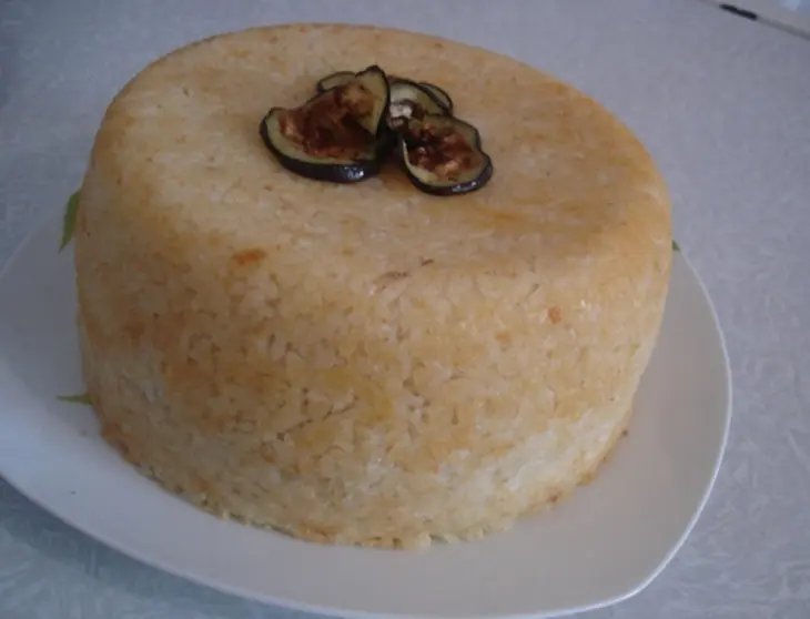 Timbale из риса с фрикадельками: шаг 8