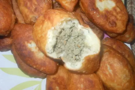 Пирожки с печенью в бульоне: шаг 8