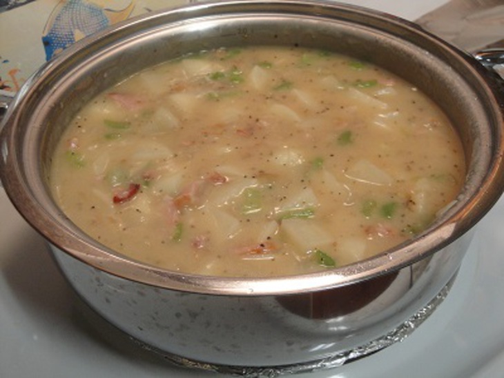 Крем суп с королевским крабом или ноги его величиства: шаг 5