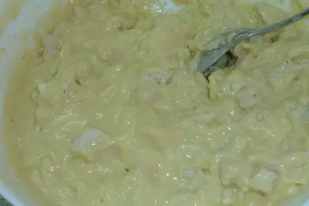 Супер-быстрый сырный пирог с куриной грудкой "любителям бутеров посвящается": шаг 5