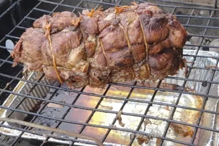 Кусок мяса на огне: шаг 6