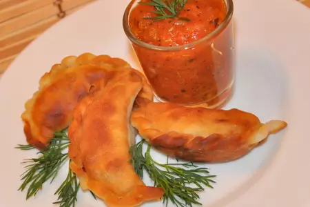 Жареные вареники с капустой и грибами: шаг 4
