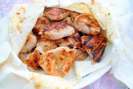 Сочный шашлык из куриной грудки: шаг 3
