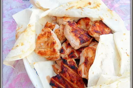 Сочный шашлык из куриной грудки: шаг 4
