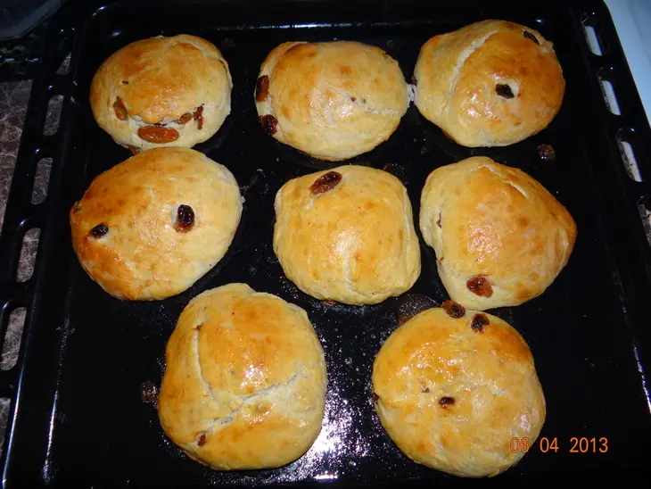 Овсяные булочки с изюмом: шаг 2