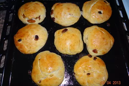 Овсяные булочки с изюмом: шаг 2