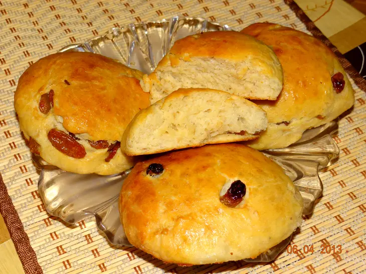Овсяные булочки с изюмом: шаг 3