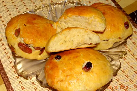 Овсяные булочки с изюмом: шаг 3