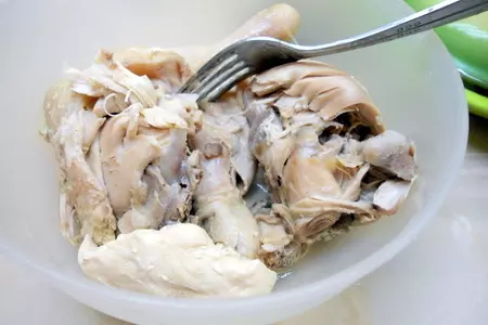 Рийет, паштет из курятины с кислой вишней. rillettes.: шаг 5