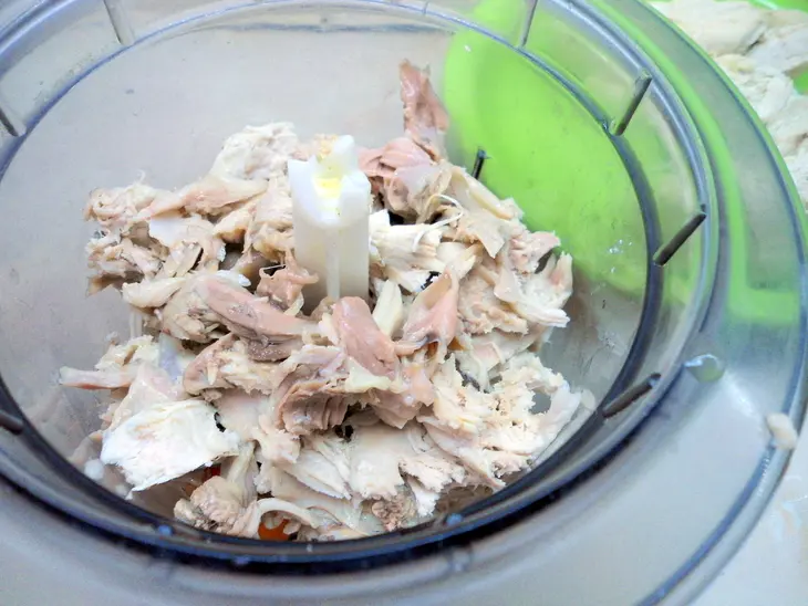 Рийет, паштет из курятины с кислой вишней. rillettes.: шаг 7