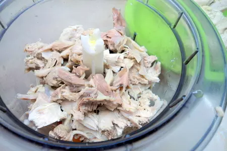 Рийет, паштет из курятины с кислой вишней. rillettes.: шаг 7