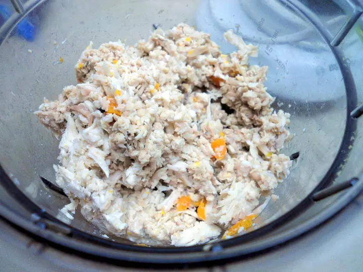 Рийет, паштет из курятины с кислой вишней. rillettes.: шаг 8