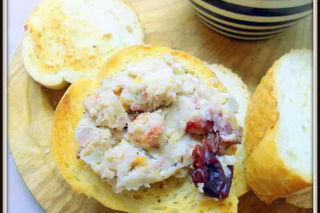 Рийет, паштет из курятины с кислой вишней. rillettes.: шаг 12