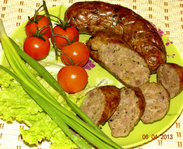 Купаты, запеченные дома: шаг 4