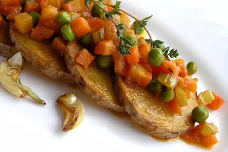 Жареный картофель с овощным рагу и чесноком: шаг 12