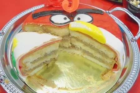Торт злые птички. по мотивам игры angry birds.: шаг 14