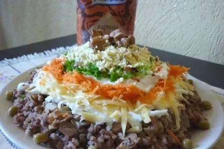 Салат "королевская гречанка": шаг 10