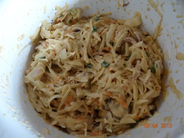 Картофельные драники с морепродуктами: шаг 3