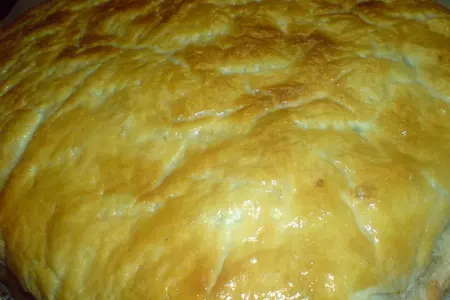 Новгородская рыбная кулебяка с лососем, рисом и яйцом: шаг 8