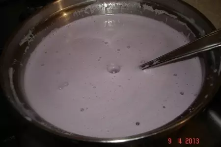 Лавандовое мороженое  с черникой и лимоном.: шаг 7