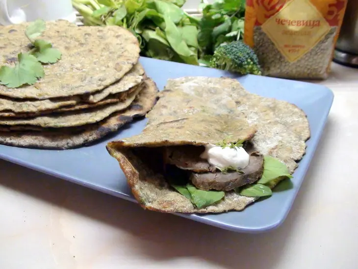 Роти, полезный индийский хлеб с чечевицей. roti.: шаг 10