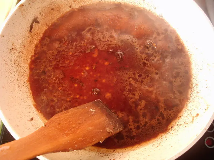 Маринованная свинина под винным соусом: шаг 7