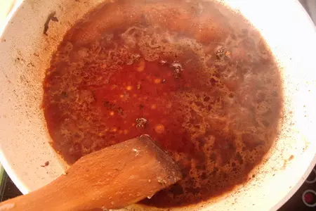 Маринованная свинина под винным соусом: шаг 7