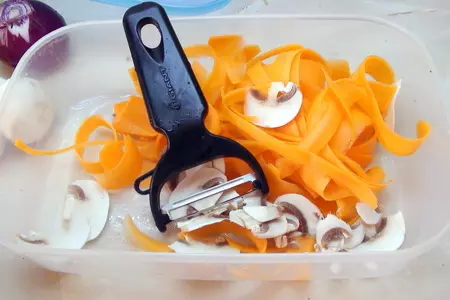 Севиче из овощей с печёным мясом и пармезаном. ceviche vegetables.: шаг 2