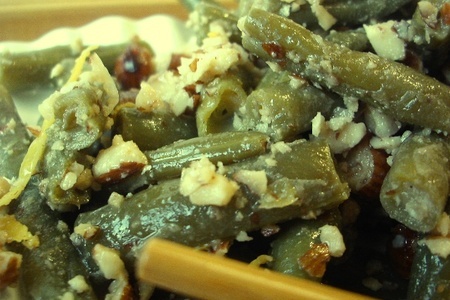 Салат из зеленой фасоли с миндалем.: шаг 6
