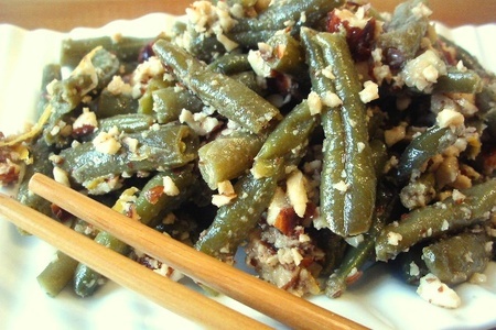 Салат из зеленой фасоли с миндалем.: шаг 7