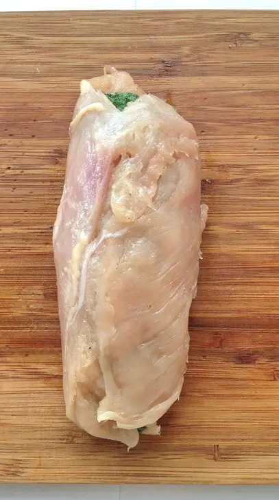 Куриный рулет с зеленым кускусом из коричневого риса "индика brown": шаг 6