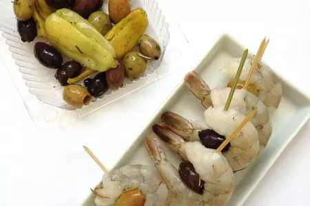 Паштет из нута с шашлычками из креветок: шаг 11