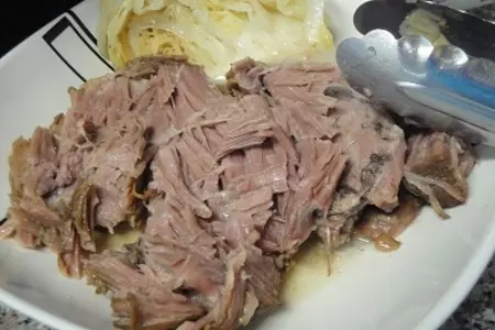 Мясо в тёмном пиве с капустой: шаг 7